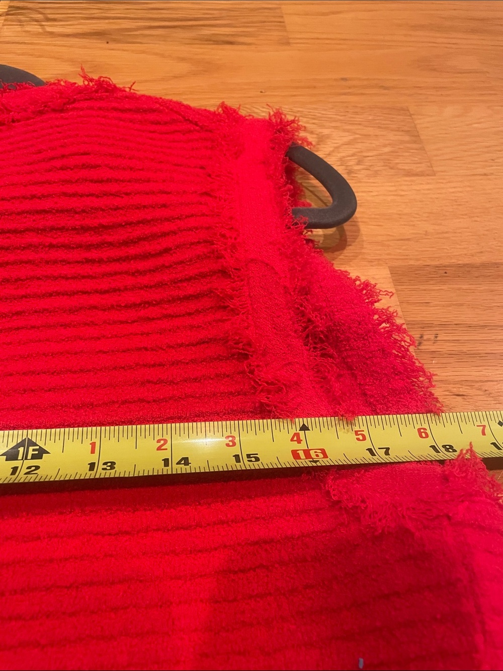 J. Crew Red Fringed Ribbed Knit Vest - Picture 8 of 8